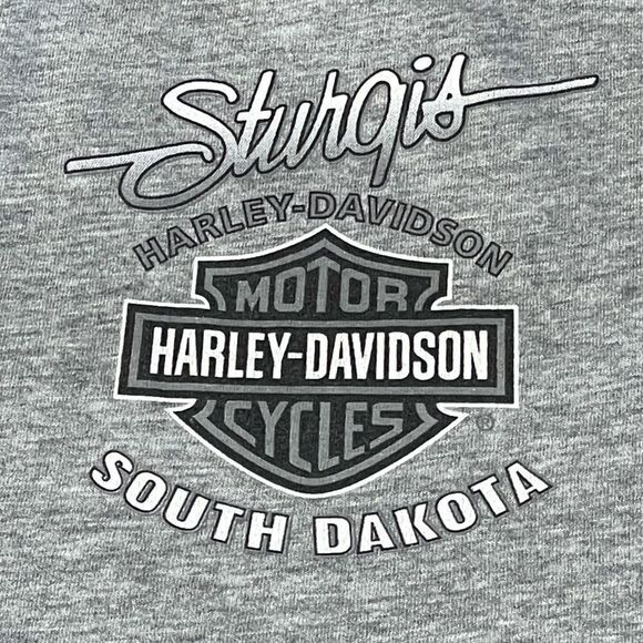 Sturgis Harley-Davidson® Women's Mezzanine Heather Gray Short Sleeve T-Shirt - Picture 3 of 9